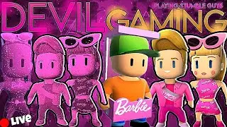 Barbie Barbie Everywhere | Barbie Skins | Playing Wid Randoms | Stumble Guys | Devil Gaming