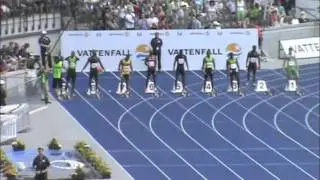 ISTAF Berlin 11.09.2011 - 100m Men - Yohan Blake 9.82 sec - New Meeting Record