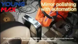 Mirror polishing machine for cookerware with automation