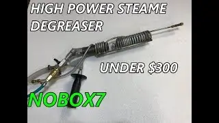 Cleaning concrete with steam Cleaner pressure washer