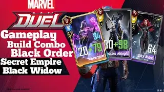 Marvel Duel | Gameplay Deck Black Order with Black Widow Secret Empire
