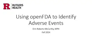 OpenFDA.gov API Query Tutorial