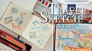 TRAVEL SKETCH VLOG ◆︎ essential supplies & sketchbooks