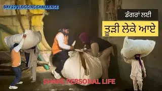 DAY 22: Dangra Layi Turi Leke Aaye 🐃 Village Hard Work | Sharing My Personal Life #day22