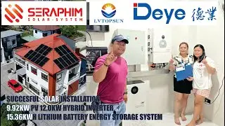 EP60 - Solar Installation 9.92kWp PV & 12kW Hybrid Inverter with 15.36kWh Battery @Minalin Pampanga