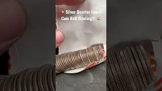 💥 Silver Quarter Found Coin Roll Hunting!!! #shorts