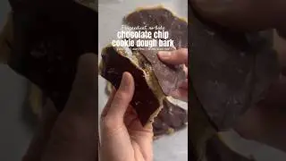 5 ingredient chocolate chip cookie dough bark #shorts