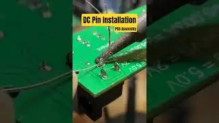 Precision matters! 🔧 DC pin hand soldering for reliable PCB assembly. Fast, accurate,