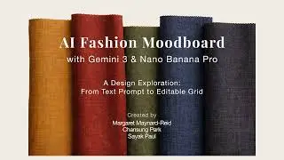 AI Fashion Moodboard ✦ Gemini 3 | Nano Banana Pro