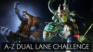 Dota 2 A-Z Dual Lane Challenge - Magnus and Medusa