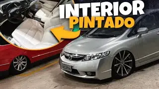 QUERO VER LIMPAR, BANCOS BRANCO GELO - CIVIC MARAVILHOSO E COM SUSPENSÃO A AR