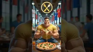 ❤️ Man Eating Pizza #cat #cute #love #shorts