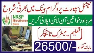NRSP Bank Jobs 2020 || Field Staff, Account Staff Jobs 2020