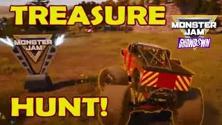 Monster Jam Showdown Gameplay - EPIC Online Treasure Hunt with Axe
