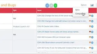 stories and bugs grid view