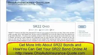 Ohio SR22 Bond