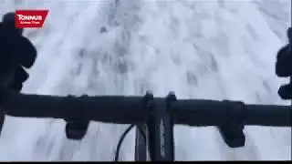 Tannus Airless Tire Winter Testing/Commuting/Riding - COLD + SNOW