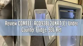 Review COMFEE' RCD93BL2UKRT(E) Under Counter Fridge, 93L Retro Freestanding Fridge with Chiller Box,