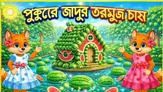 জাদুর সোনার তরমুজ l Jadur Sonar Has l New Fox Cartoon l Moral Story l bangla cartoon l cartoon ghori