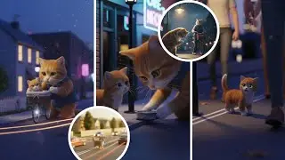 Lost While Playing | A Delivery Man Bringsthe Kitten Home |cat stories |meow |#mamacat #catstory
