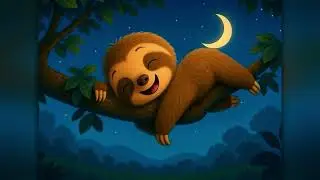 🦥🌙 Baby Sloth Lullaby | Gentle Bedtime Song for Kids 🎵💤