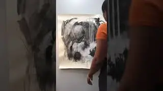 Robotic Charcoal Paintings #artistatwork #knights #sciencefiction #robotics #geerstudios