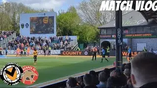 *INSANE LATE DRAMA, RED CARD &  DISALLOWED WINNER SEALS LEAGUE TWO PLACE * Newport County V Walsall