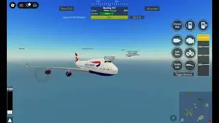 My friend is escorting me!!!! as a hunting plane and B747