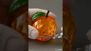Orange Cutting Crystal orange 🍊. #satisfying #3dasmr #orangecat