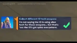 Fortnite Challenge - Collect different IO tech weapons - Chapter 2 Season 7