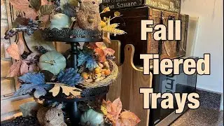 Fall Tiered Trays