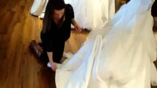 How To Pin Up A Bridal Train