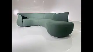 Curved Sofa Manufacturing: The Bespoke Luxury Process from Frame to Finish 🛠️ 🛋️#sofa