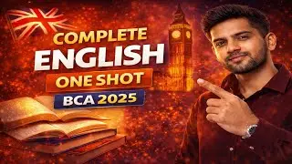 Complete English ONE SHOT 🔥 | Pass English Easily | BCA 2025
