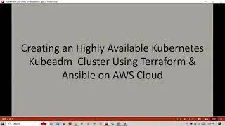 Creating Kubernetes Cluster using Terraform & Ansible