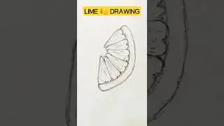 Easy LIME 🍋 Drawing❤&zwj;🔥 #youtubeshorts #viralshorts #drawing #easydrawing