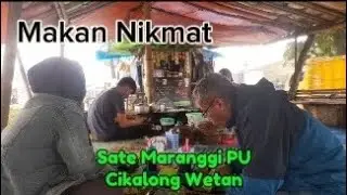 Tempatnya sederhana nikmatnya luar biasa,  makan sate sambil lesehan di Bandung Barat
