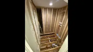 Complete shower-well teardown renovation.New tile shower install. Demo is almost complete.🙏🏼👍🏼🔔