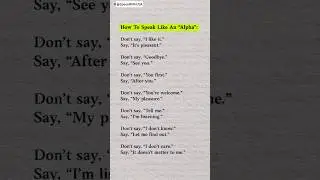 Speak Like an Alpha #speaker #grammar #spoken #learn #education #learnenglish