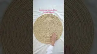Have some extra rope? Let&rsquo;s DIY a round rug! #shorts #diy #diycrafts