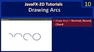 Drawing Arcs | Normal, Chord and Round | Java FX 2D Tutorials 