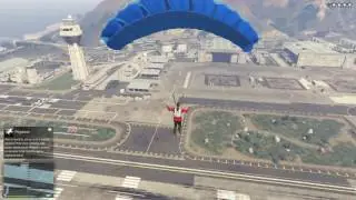 GTA 5 - Hydra + Parachute = Easy Jet