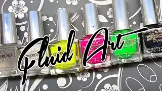 Neon Storm- Fluid Art Nail Polish Demo- Super Chic Lacquer NEW Collection ✨️