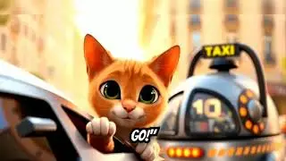 🐱✨ Lulu the Cat rides a robot taxi around Dubai! Fun places, cute moments, and a happy adventure.