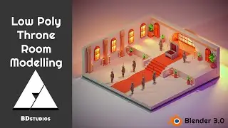 Throne Room  in Blender 3.1 - 3D Modelling and Rendering