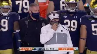 Notre Dame 91 Yard Game Tying Touchdown Drive to Force Overtime vs. Clemson | Week 10 2020