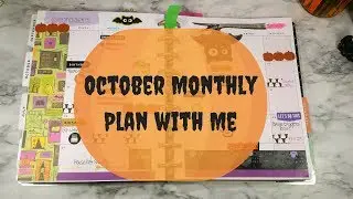 OCTOBER MONTHLY PLAN WITH ME! | CLASSIC HAPPY PLANNER | NO KIT SPREAD