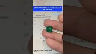 GSI Certified Zambian Emerald Panna | panna stone | panna gemstone benefits | emerald stone |  #gems
