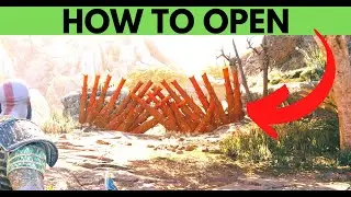 The Crater HOW TO OPEN Red Gates Wood God of War Ragnarok Red Wooden Spikes How To Get Past Door