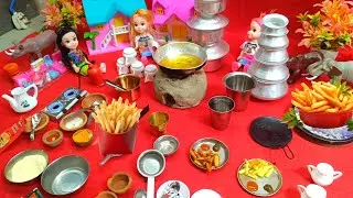Miniature Bacchon Ki Favorite Frince Fry 🍟 | Mini Kadhai Cooking